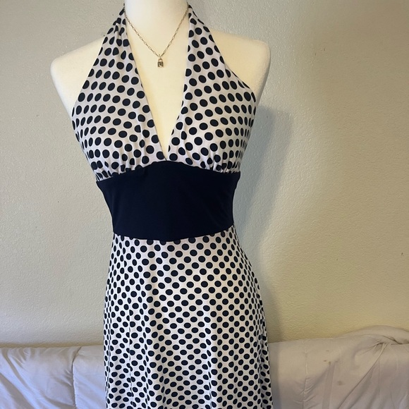 Eva Franco Dresses & Skirts - Anthropologie Eva Franco Polka Dot Halter Sundress size 4